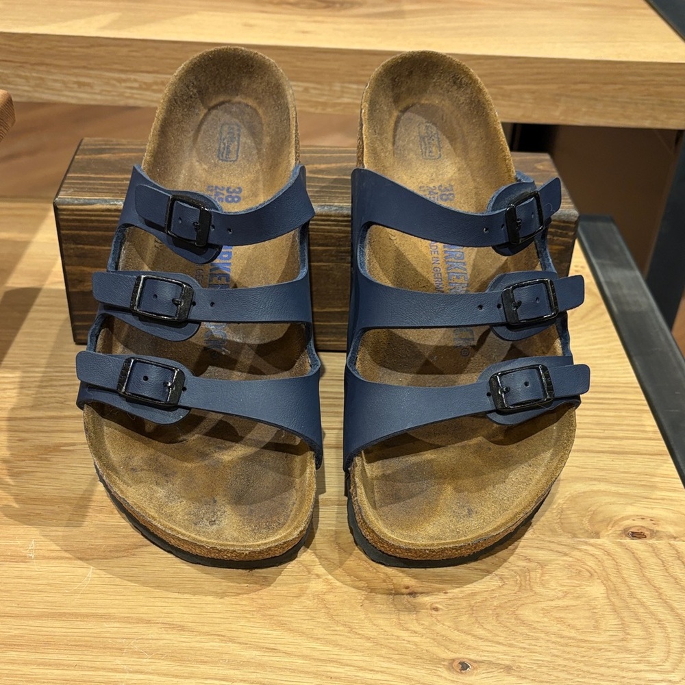 Birkenstock Blue Triple-Strap Sandals
